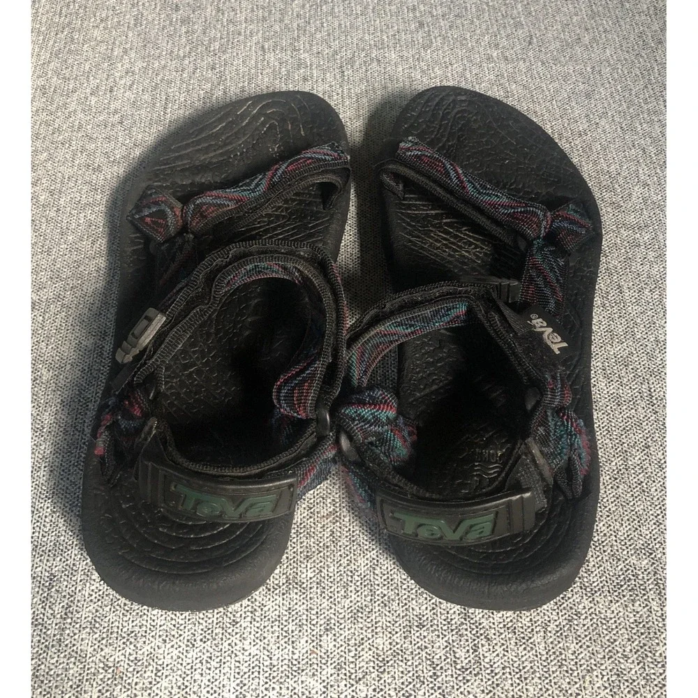 Teva TERRADACTYL Unisex Black Red Blue Sport Sandals Aztec Print Mens 6 Womens 8